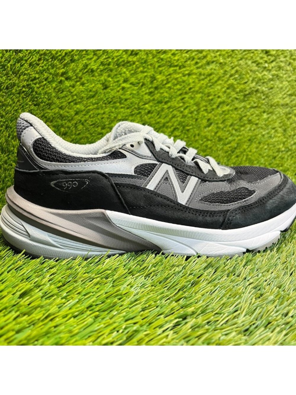 New Balance 990v6 Mens Size 7EE Black White Athletic Running Shoes Sneakers